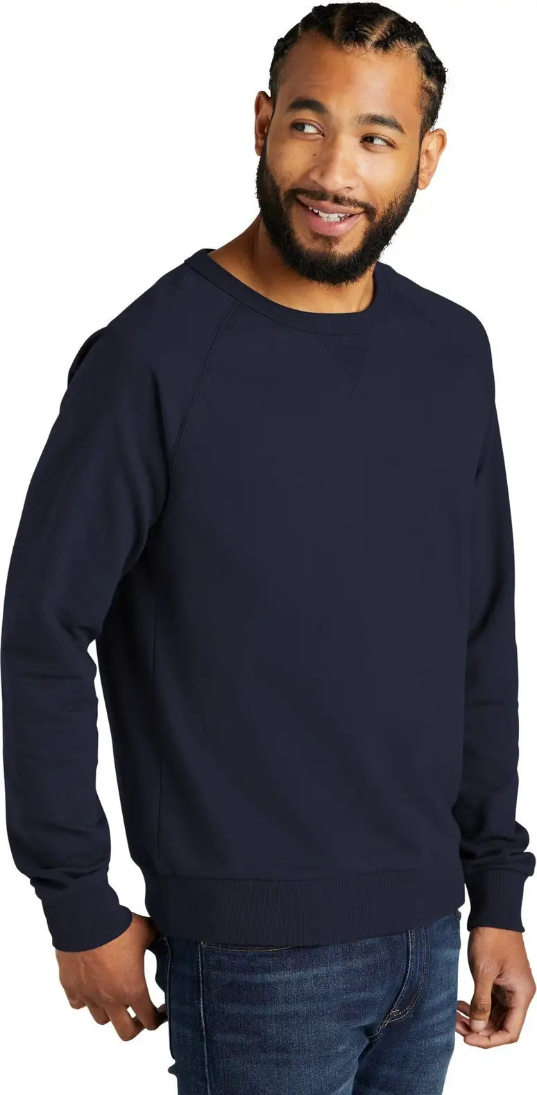 Allmade Al4004 Allmade Unisex Organic French Terry Crewneck Sweatshirt - Night Sky Navy