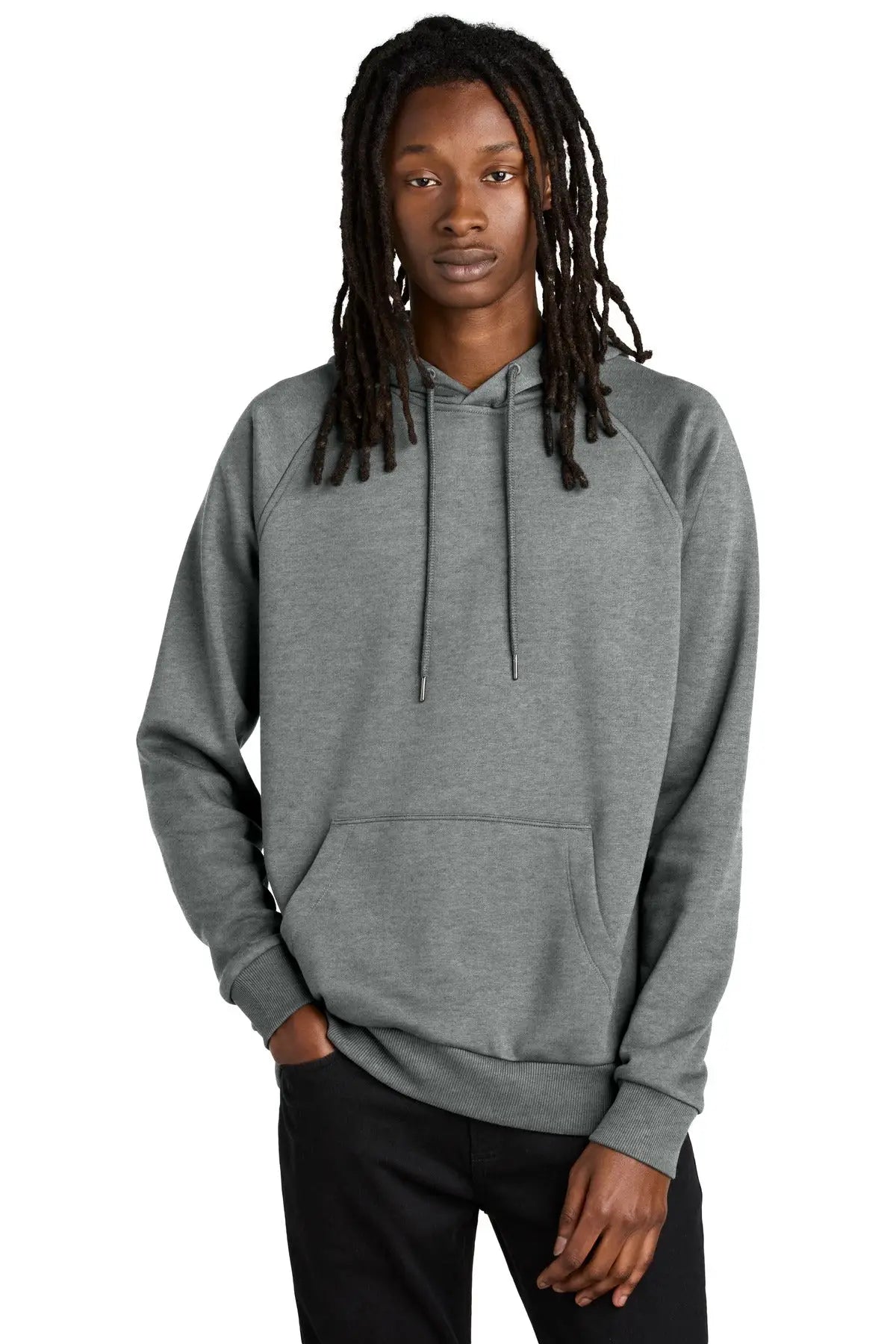 Allmade Al5000 Allmade Unisex Organic Cvc Fleece Pullover Hoodie - Aluminum Gray Heather - Adult Xs