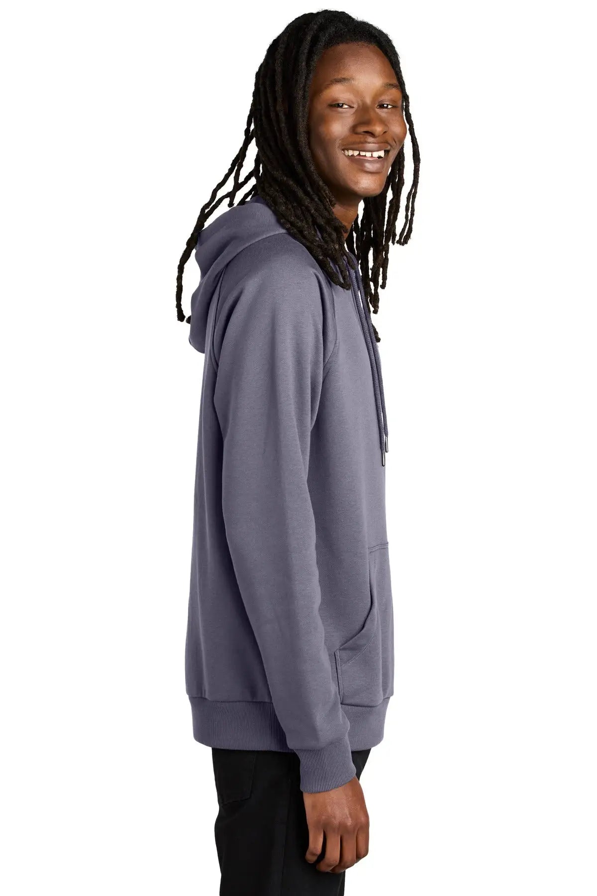 Allmade Al5000 Allmade Unisex Organic Cvc Fleece Pullover Hoodie - Cosmic Purple