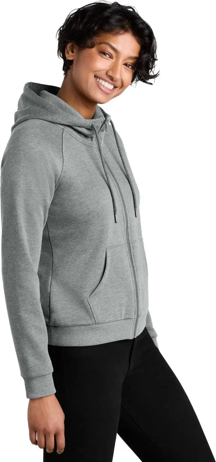 Allmade Al5003 Allmade Women’s Organic Cvc Fleece Full-zip Hoodie - Aluminum Gray Heather