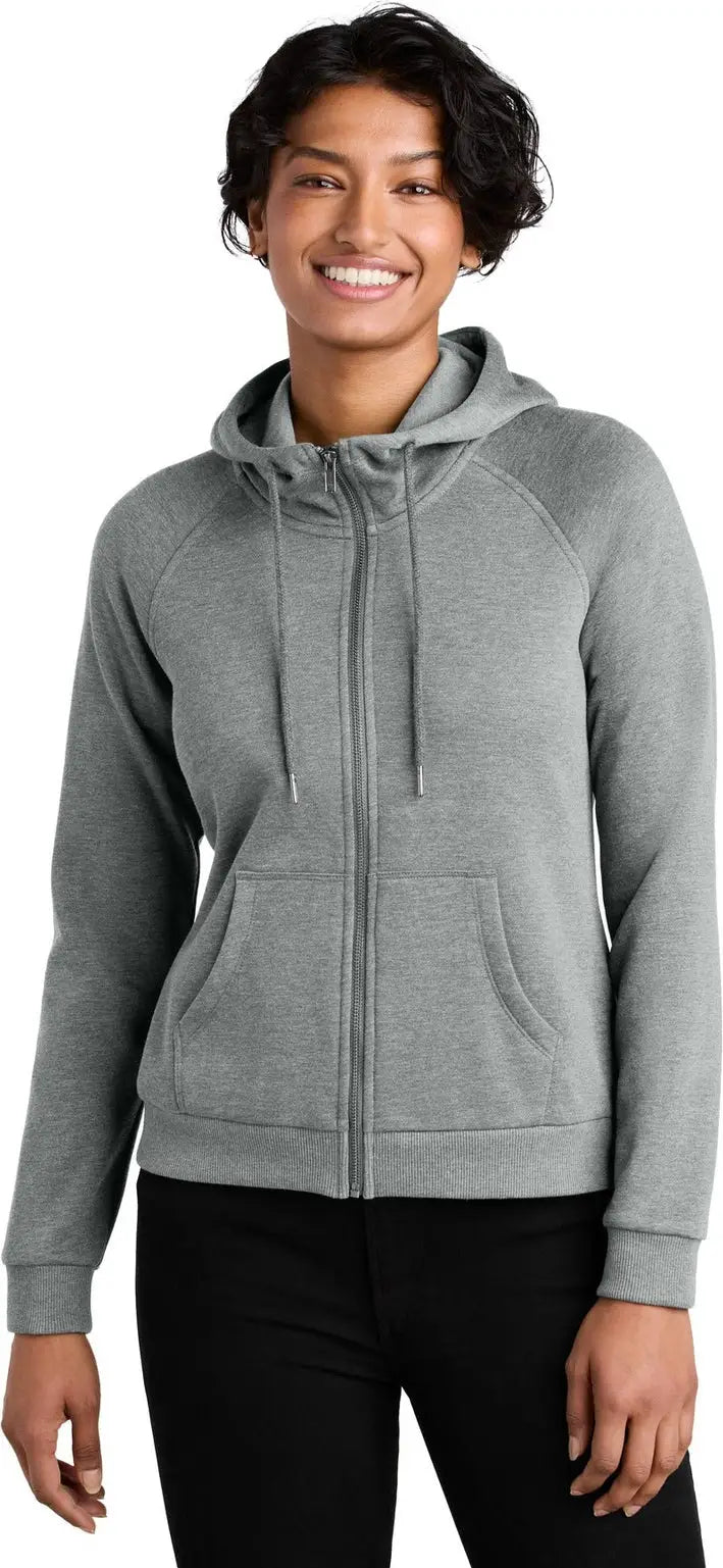 Allmade Al5003 Allmade Women’s Organic Cvc Fleece Full-zip Hoodie - Aluminum Gray Heather - Ladies Xs