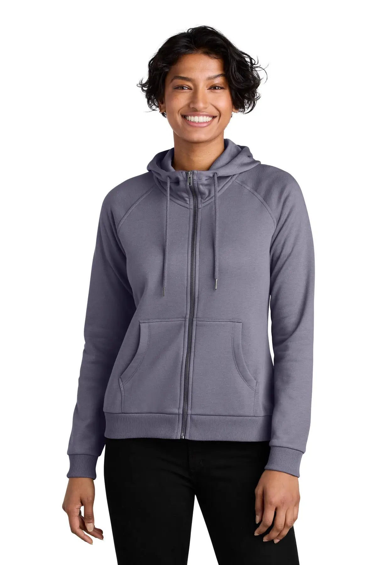 Allmade Al5003 Allmade Women’s Organic Cvc Fleece Full-zip Hoodie - Cosmic Purple - Ladies Xs