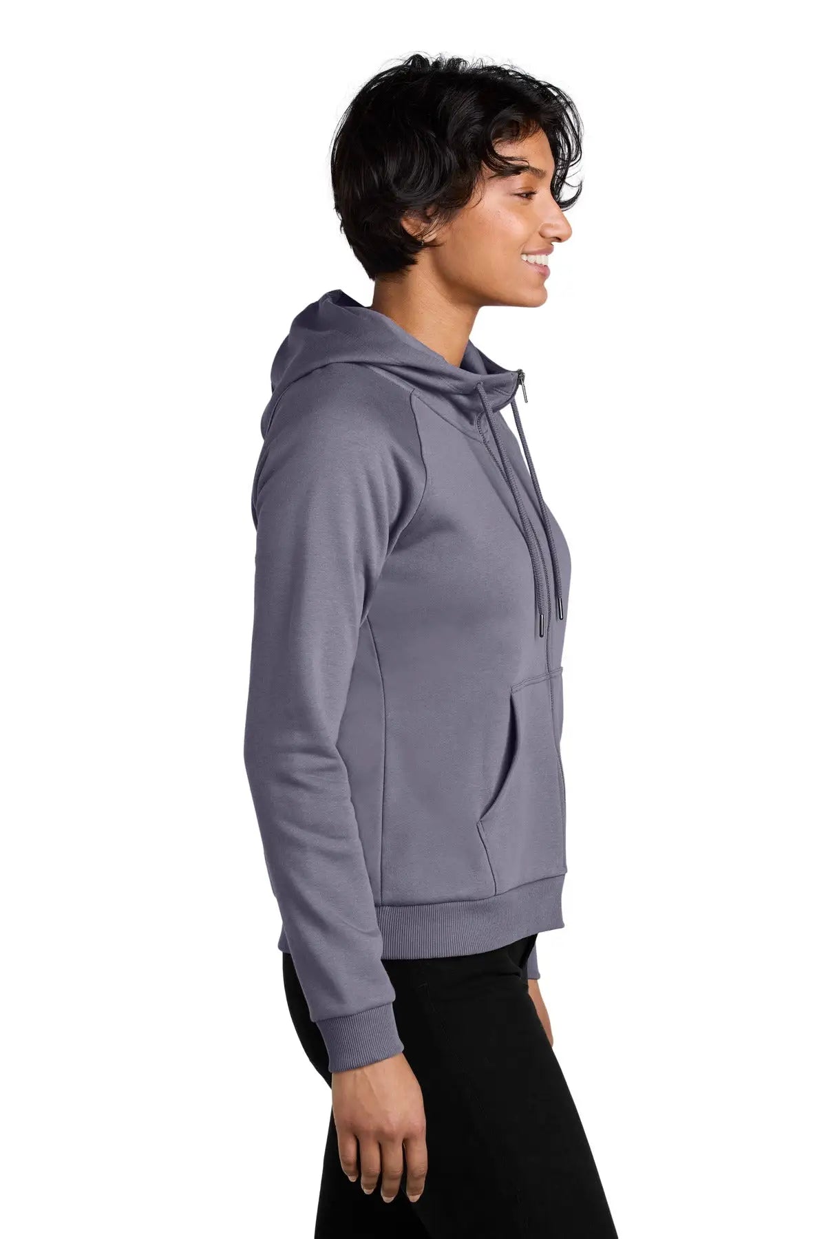 Allmade Al5003 Allmade Women’s Organic Cvc Fleece Full-zip Hoodie - Cosmic Purple