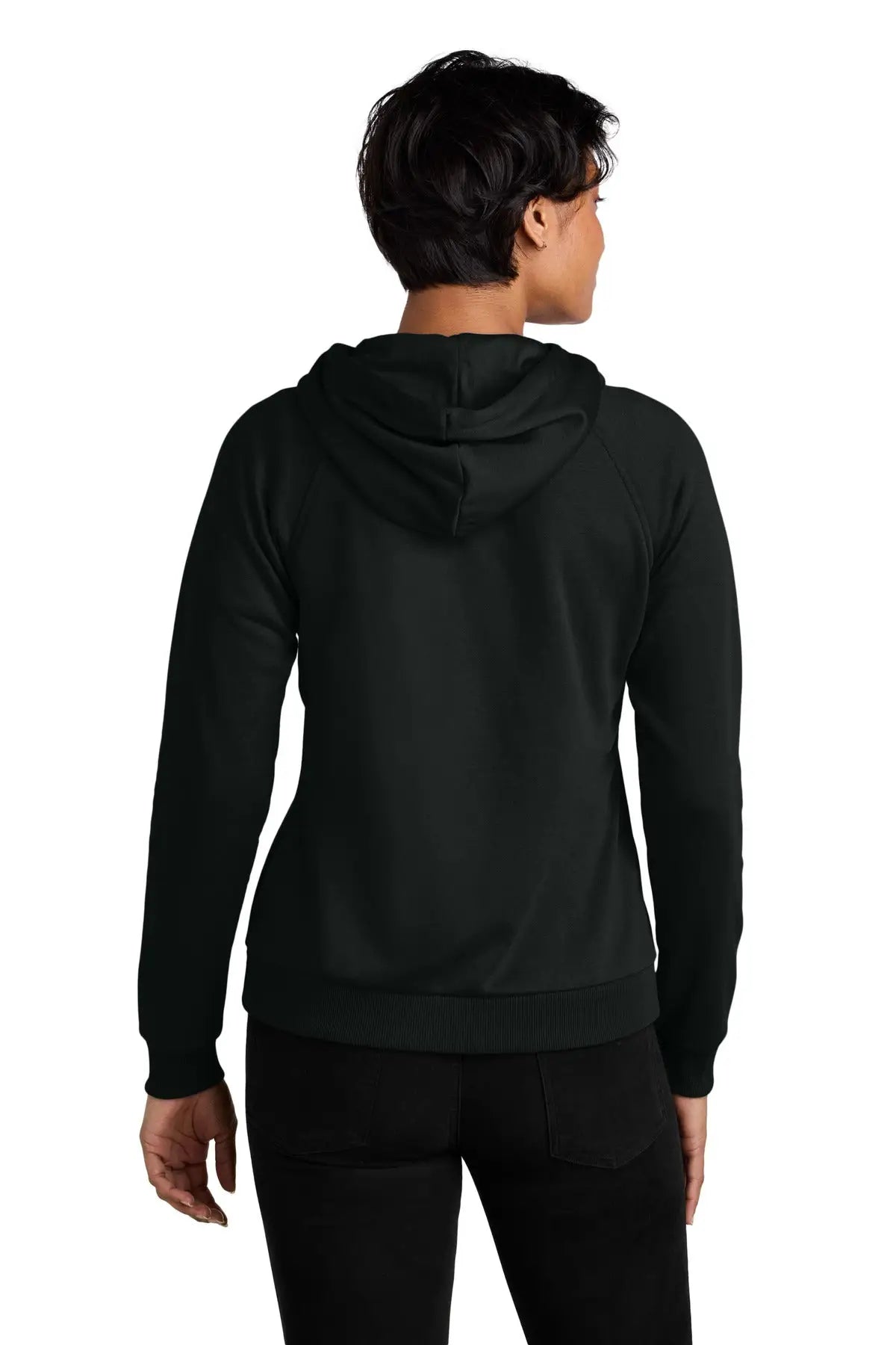 Allmade Al5003 Allmade Women’s Organic Cvc Fleece Full-zip Hoodie - Deep Black