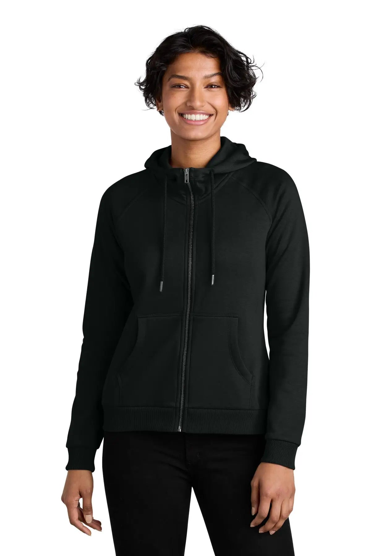 Allmade Al5003 Allmade Women’s Organic Cvc Fleece Full-zip Hoodie - Deep Black