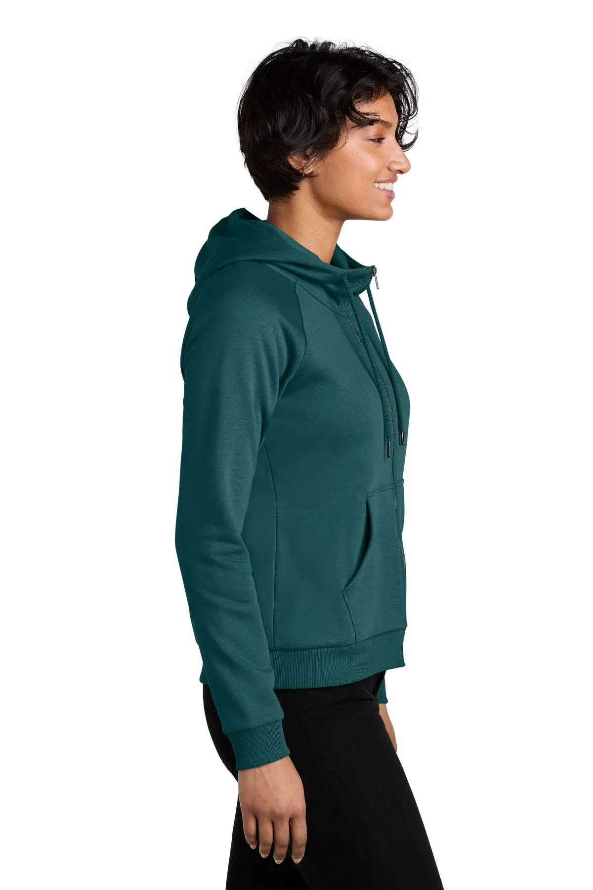 Allmade Al5003 Allmade Women’s Organic Cvc Fleece Full-zip Hoodie - Deep Sea Green