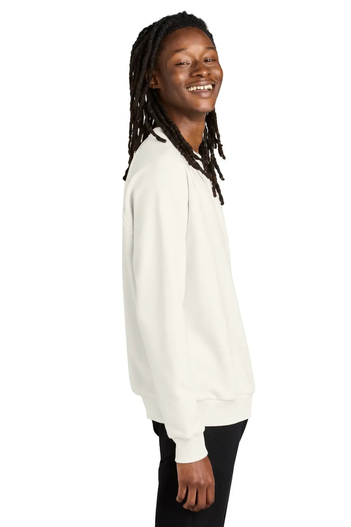Allmade Al5004 Allmade Unisex Organic Cvc Fleece Crewneck Sweatshirt - White Sand