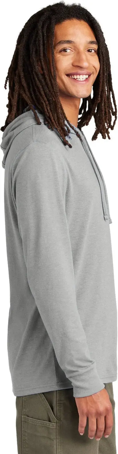 Allmade Al6003 Allmade Unisex Tri-blend Hoodie Tee - Aluminum Gray