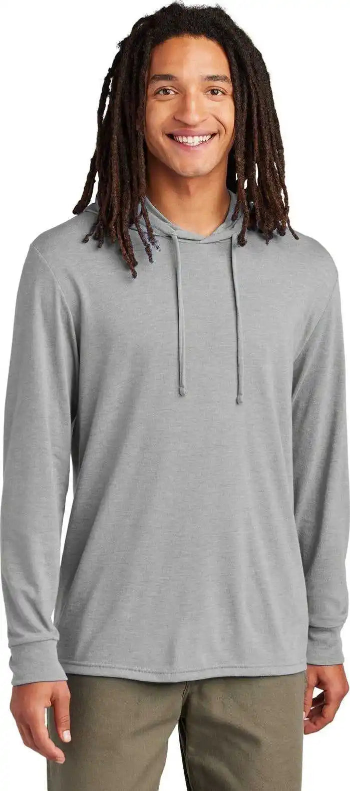 Allmade Al6003 Unisex Tri-blend Hoodie Tee - Aluminum Grey