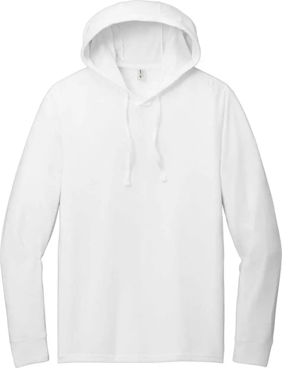 Allmade Al6003 Unisex Tri Blend Hoodie Tee Bright White