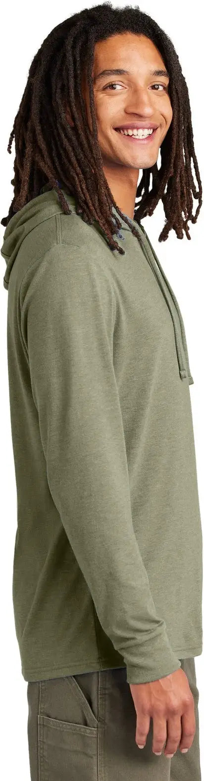 Allmade Al6003 Allmade Unisex Tri-blend Hoodie Tee - Olive you Green