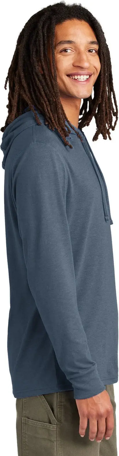 Allmade Al6003 Allmade Unisex Tri-blend Hoodie Tee - Rebel Blue
