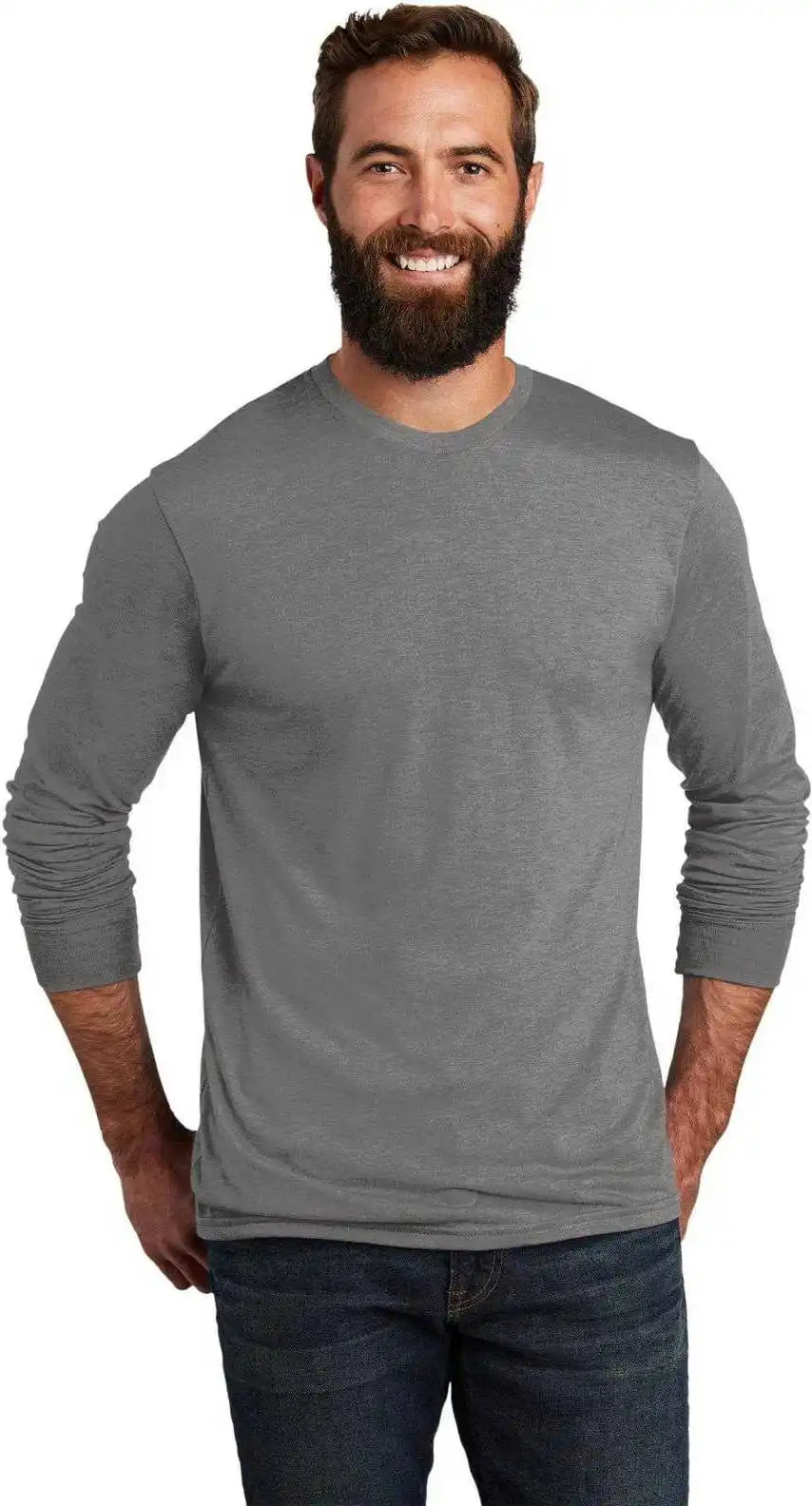 Allmade Al6004 Unisex Tri-blend Long Sleeve Tee - Aluminum Gray