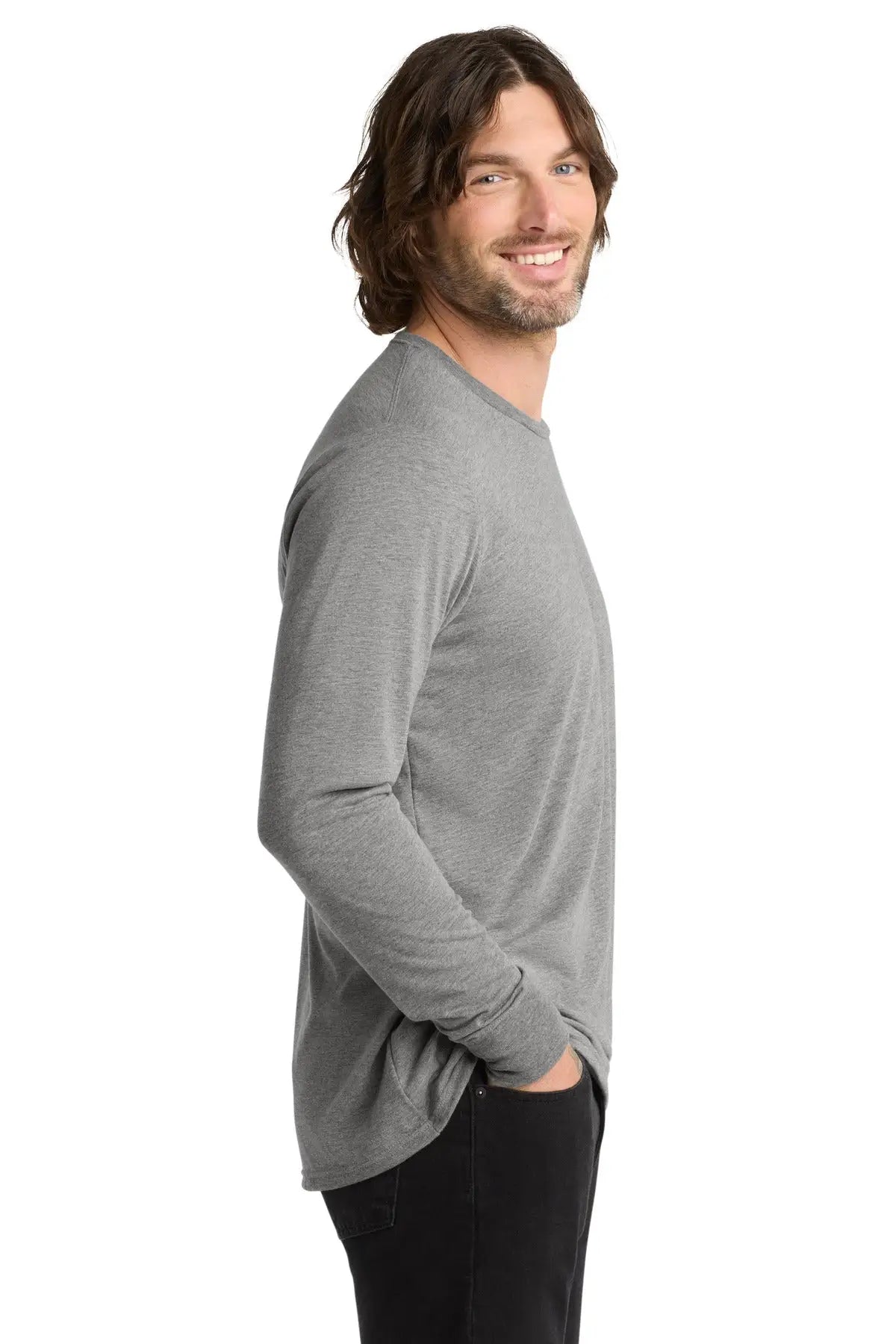 Allmade Al6004 Allmade Unisex Tri-blend Long Sleeve Tee - Aluminum Gray
