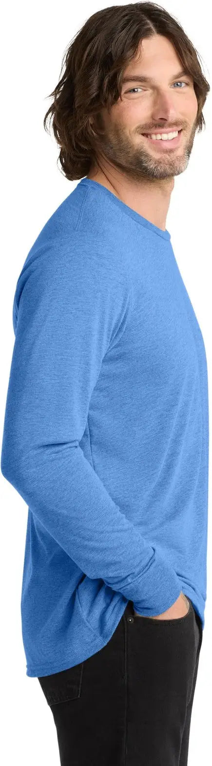 Allmade Al6004 Allmade Unisex Tri-blend Long Sleeve Tee - Azure Blue