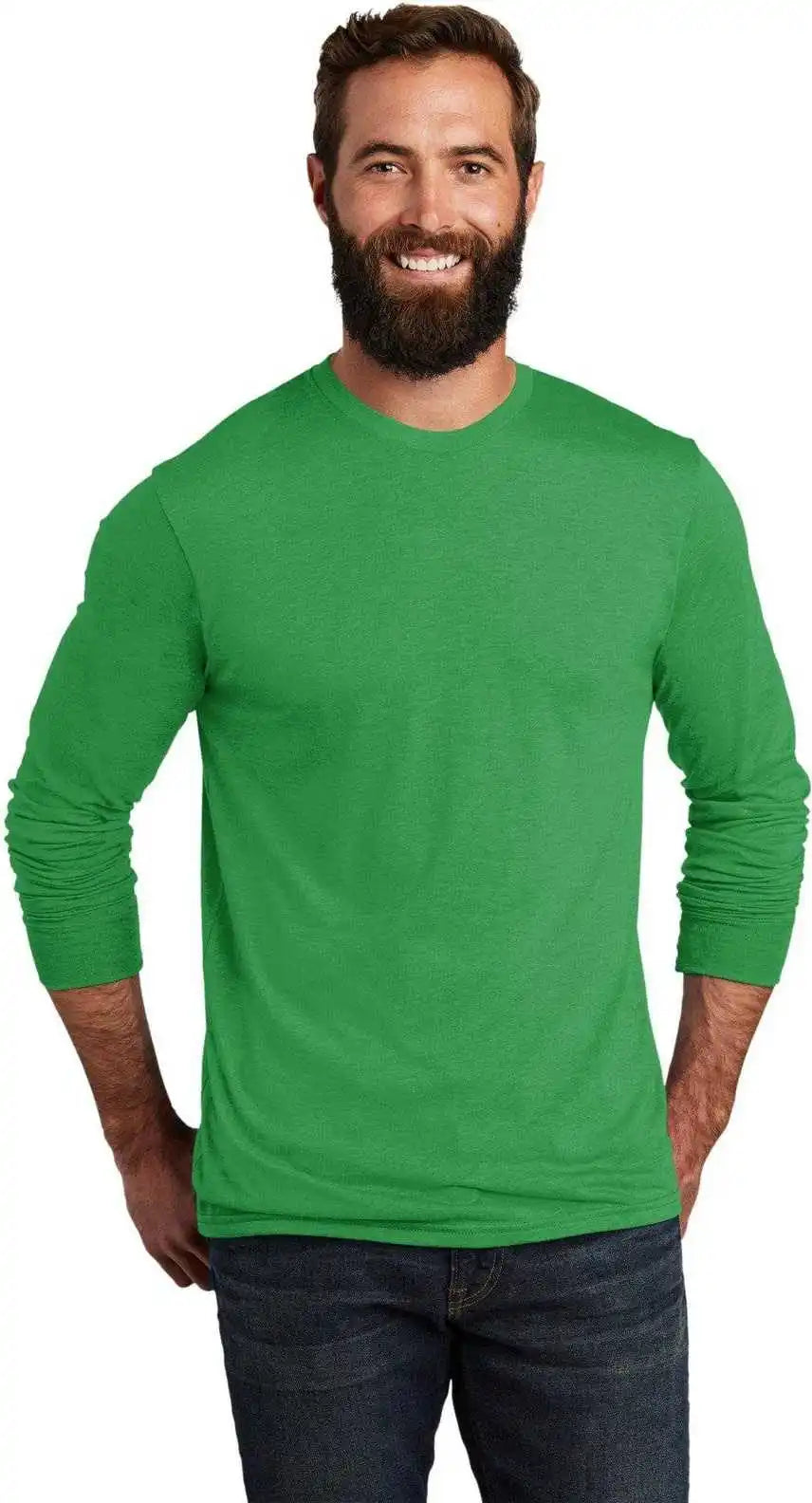 Allmade Al6004 Unisex Tri-blend Long Sleeve Tee - Enviro Green