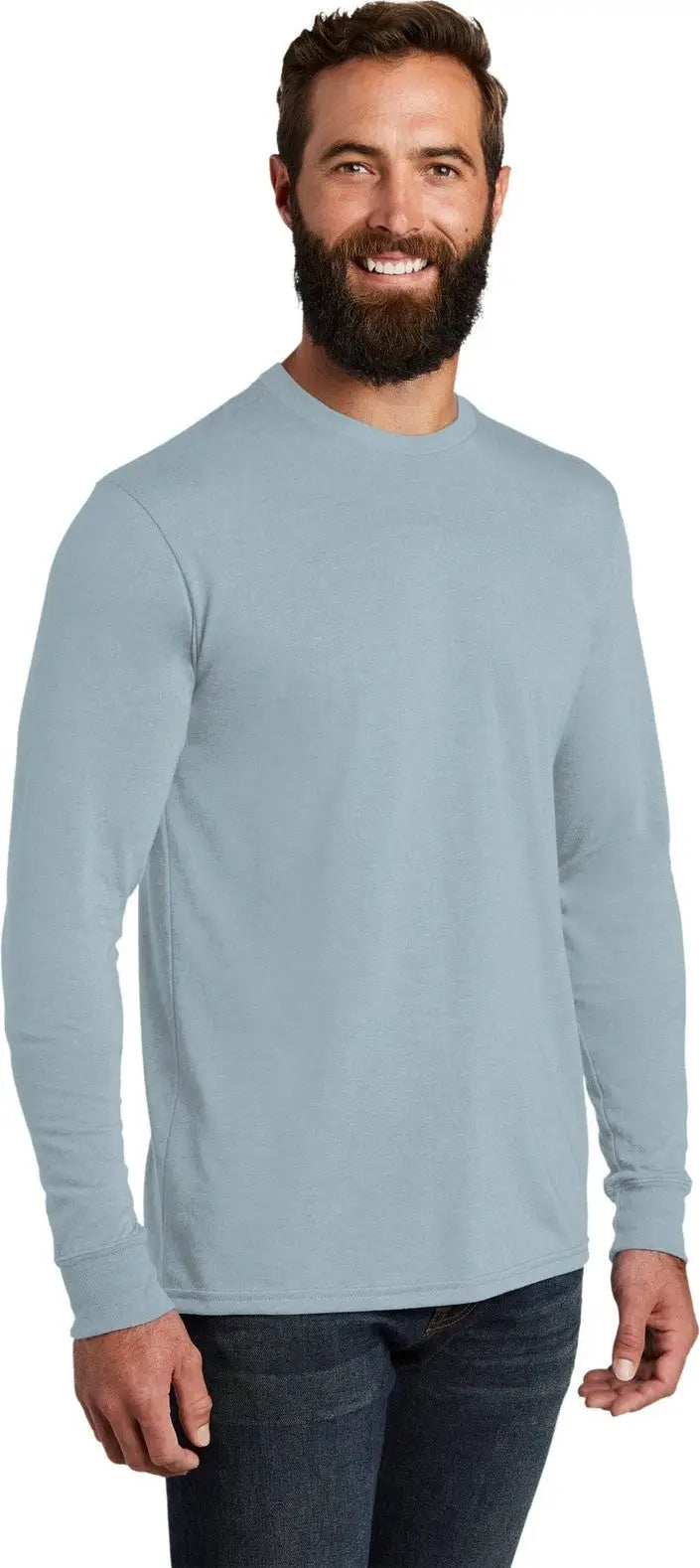Allmade Al6004 Allmade Unisex Tri-blend Long Sleeve Tee - i Like you Blue