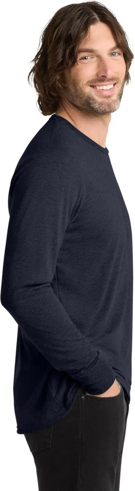 Allmade Al6004 Allmade Unisex Tri-blend Long Sleeve Tee - Night Sky Navy