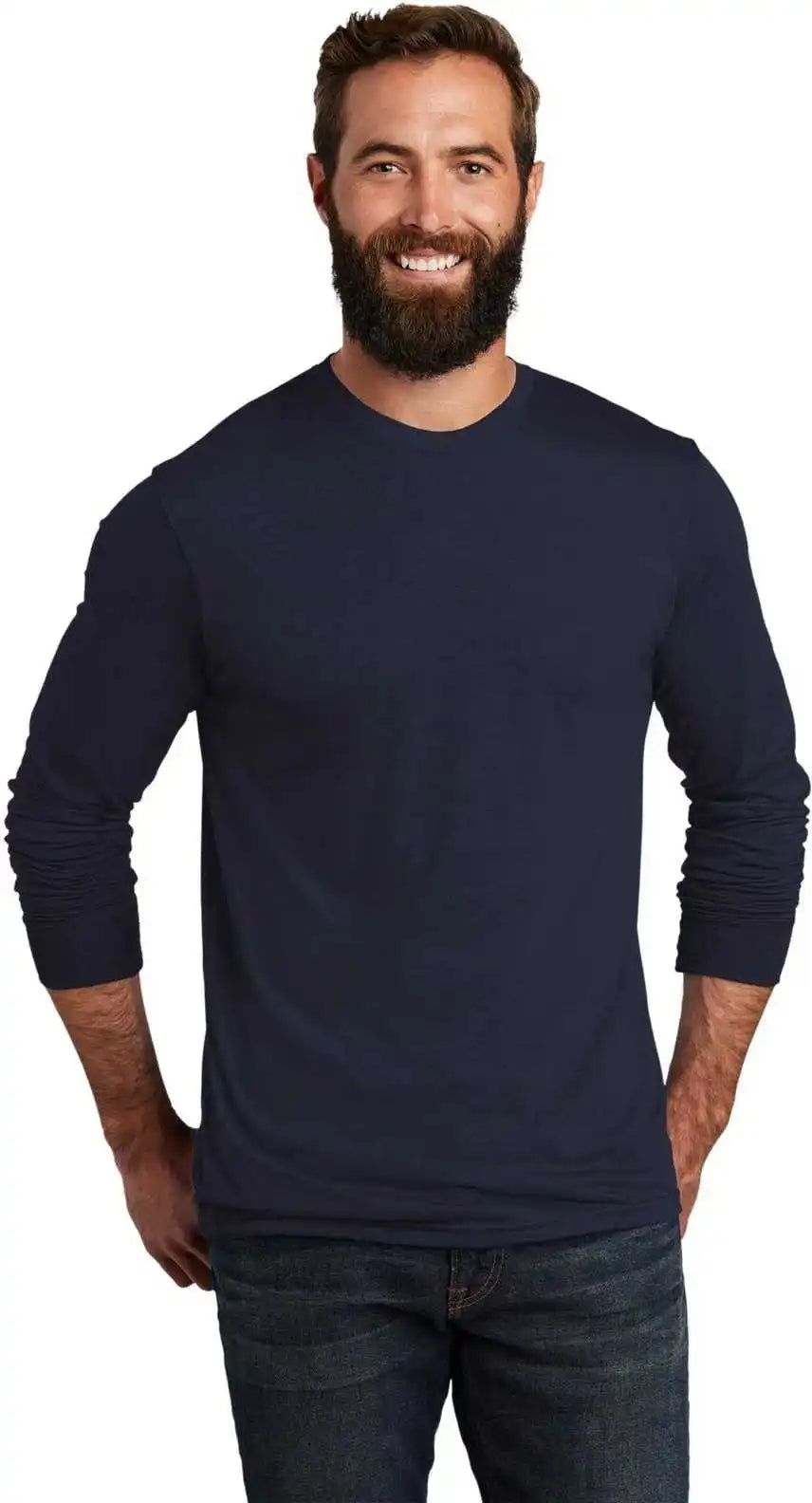 Allmade Al6004 Unisex Tri-blend Long Sleeve Tee - Night Sky Navy