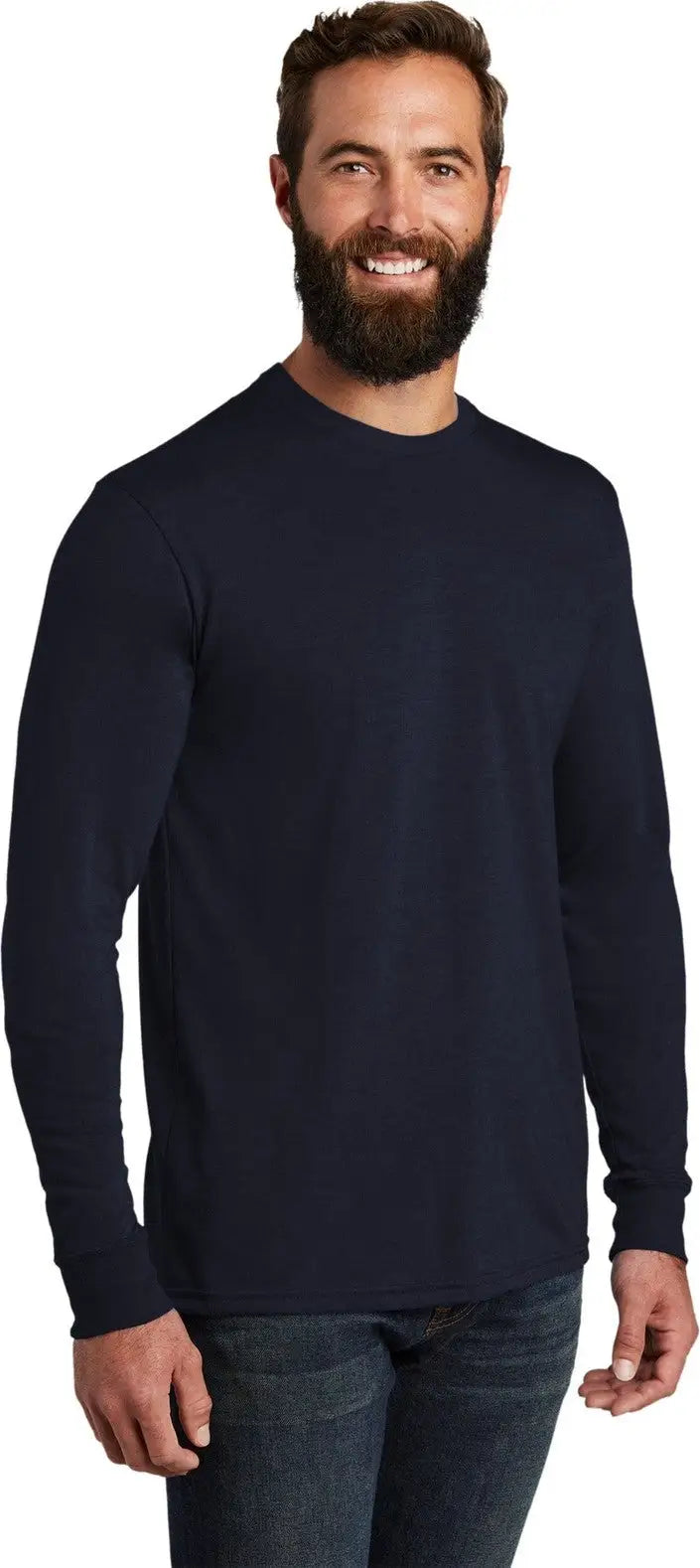 Allmade Al6004 Allmade Unisex Tri-blend Long Sleeve Tee - Night Sky Navy