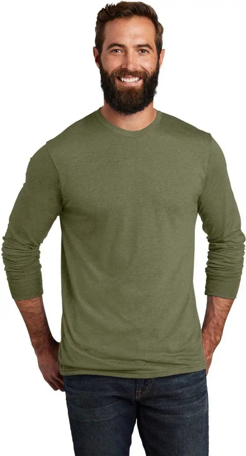 Allmade Al6004 Unisex Tri-blend Long Sleeve Tee - Olive you Green