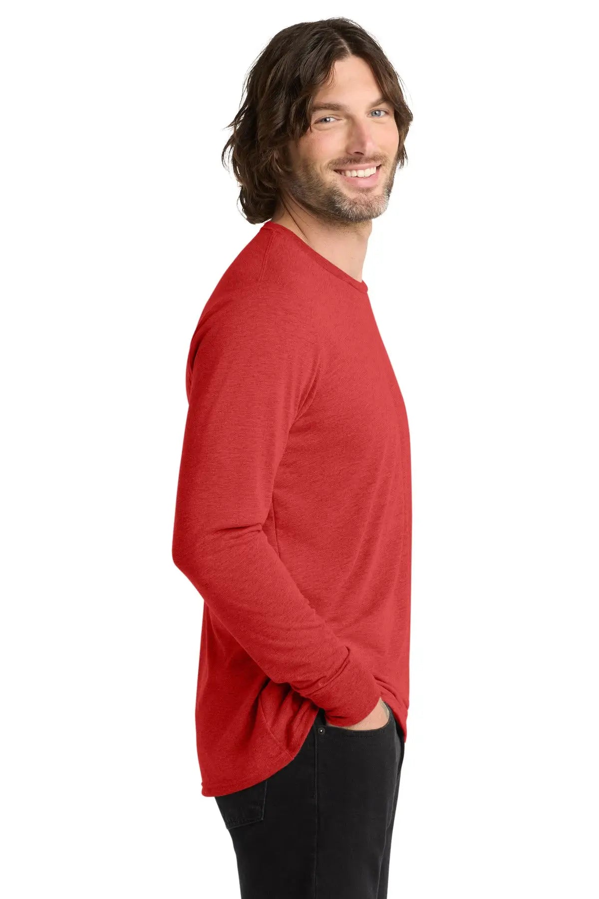 Allmade Al6004 Allmade Unisex Tri-blend Long Sleeve Tee - Rise Up Red
