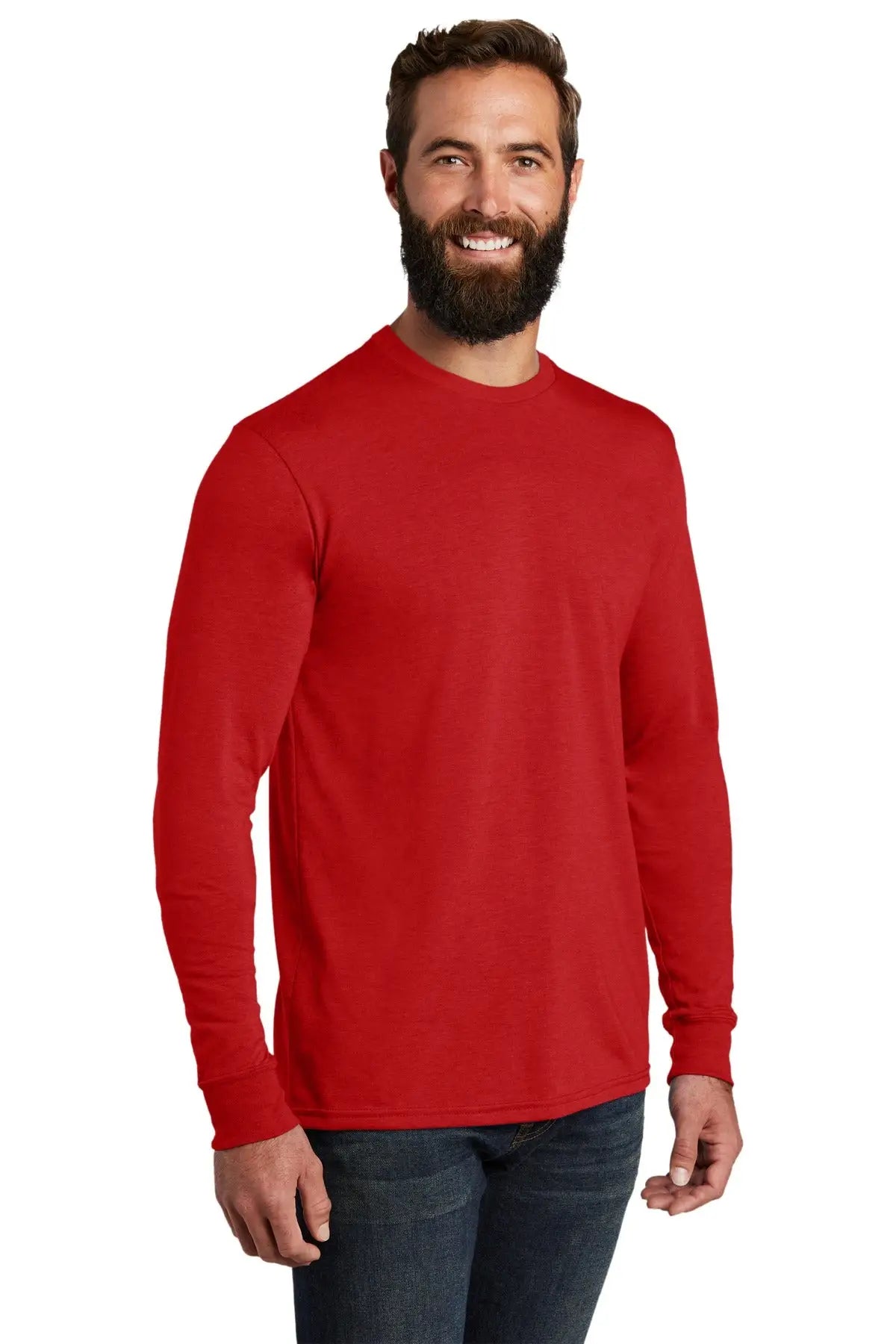 Allmade Al6004 Allmade Unisex Tri-blend Long Sleeve Tee - Rise Up Red