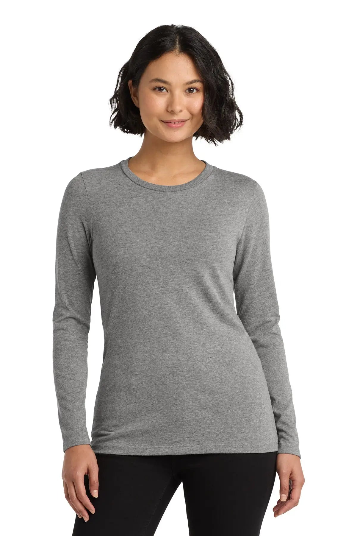 Allmade Al6008 Allmade Women’s Tri-blend Long Sleeve Tee - Aluminum Gray - Ladies Xs