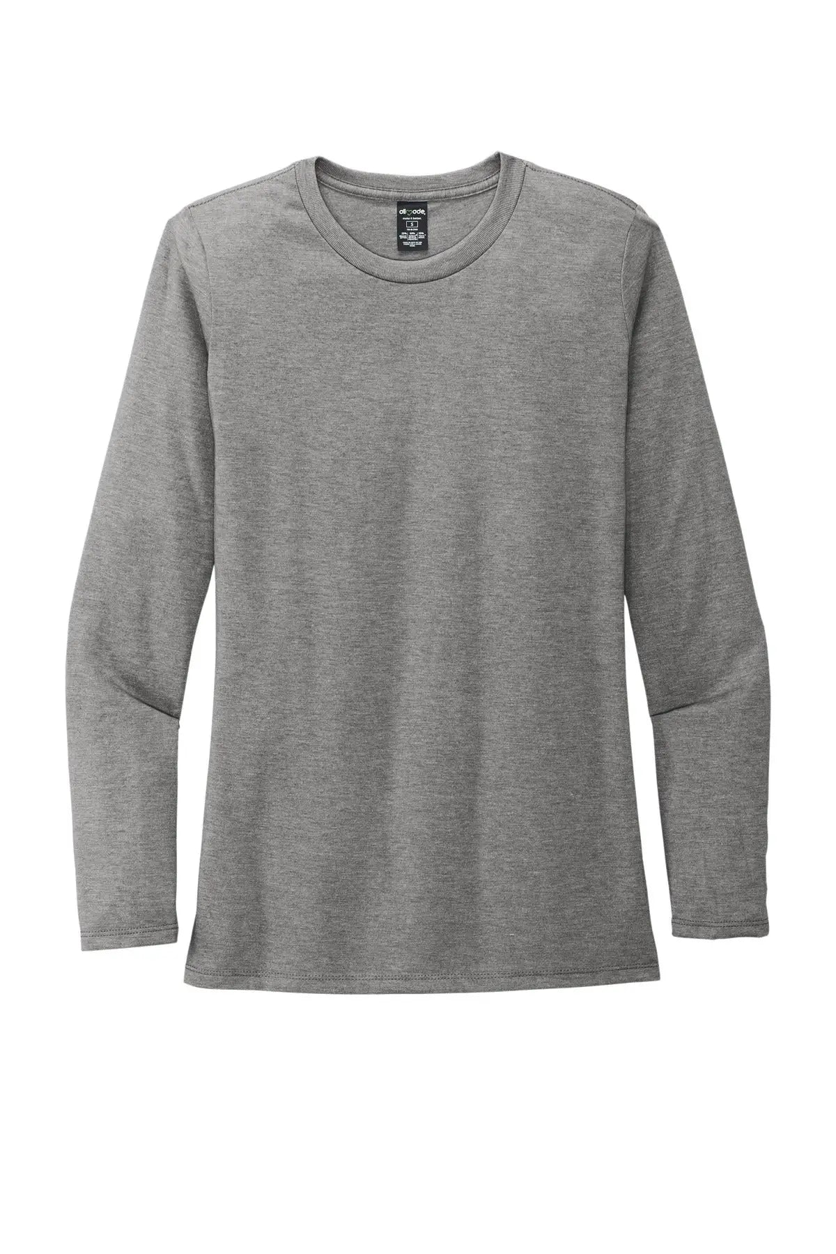 Allmade Al6008 Allmade Women’s Tri-blend Long Sleeve Tee - Aluminum Gray