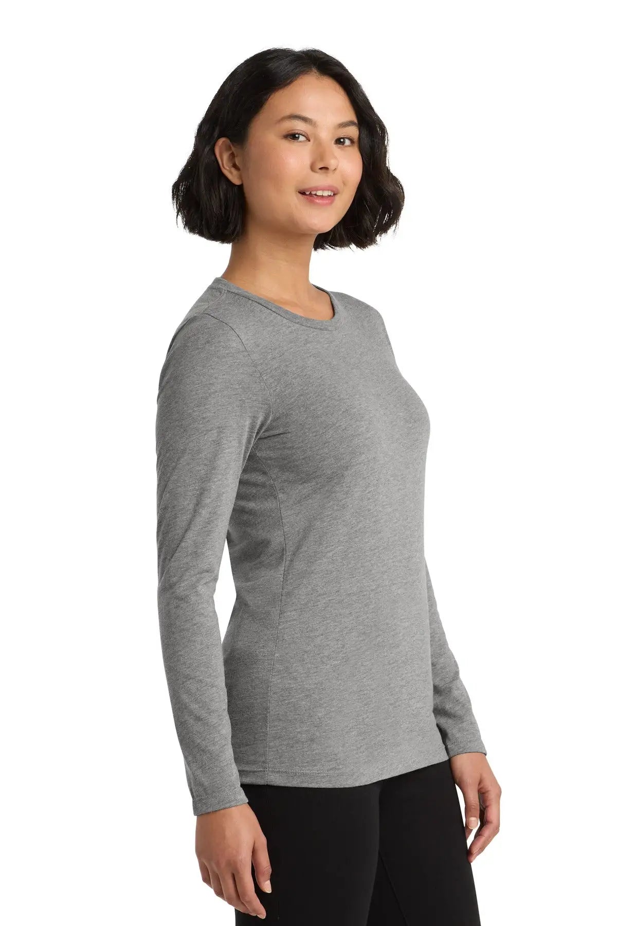 Allmade Al6008 Allmade Women’s Tri-blend Long Sleeve Tee - Aluminum Gray