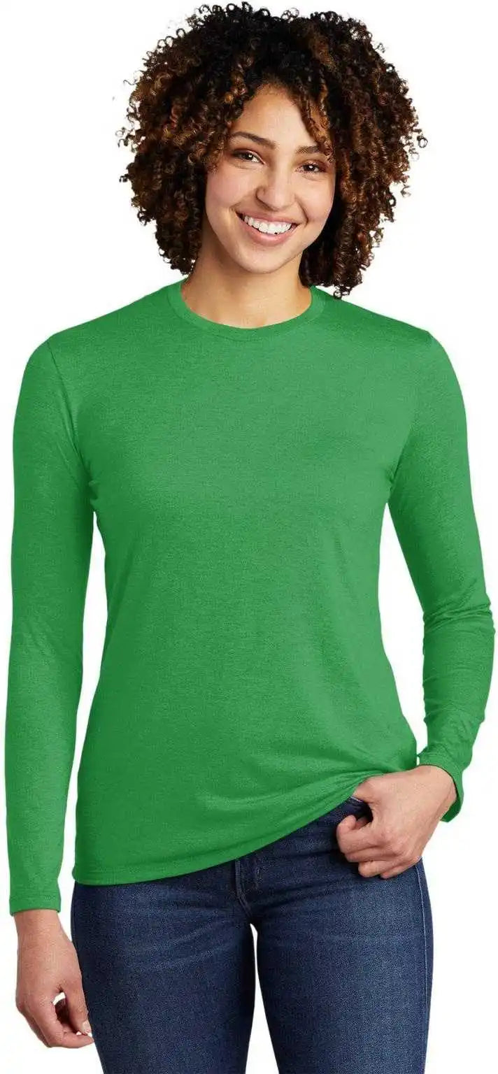 Allmade Al6008 Women’s Tri Blend Long Sleeve Tee Enviro Green