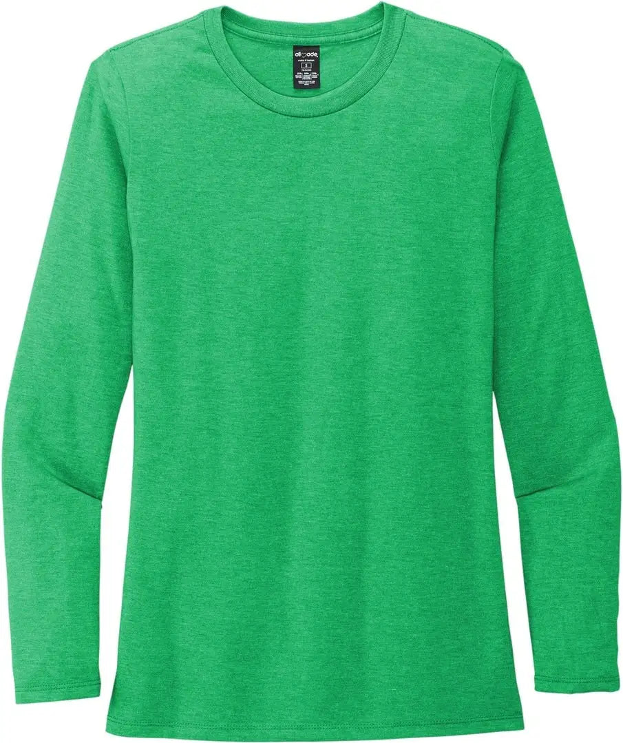 Allmade Al6008 Allmade Women’s Tri-blend Long Sleeve Tee - Enviro Green