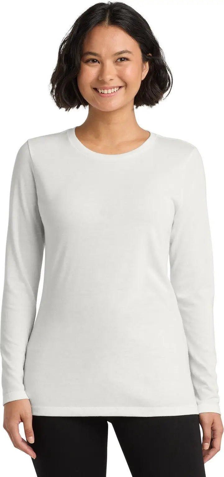 Allmade Al6008 Allmade Women’s Tri-blend Long Sleeve Tee - Fairly White - Ladies Xs