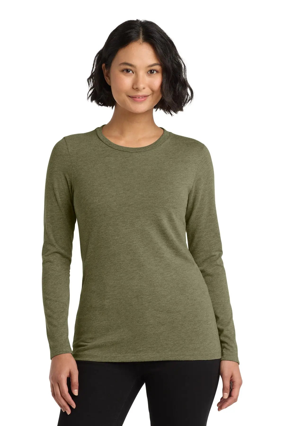 Allmade Al6008 Allmade Women’s Tri-blend Long Sleeve Tee - Olive you Green - Ladies Xs