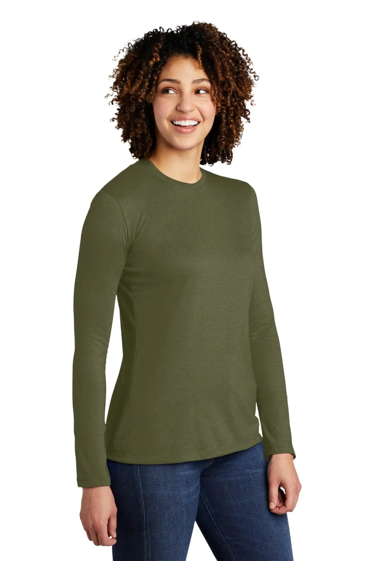 Allmade Al6008 Allmade Women’s Tri-blend Long Sleeve Tee - Olive you Green