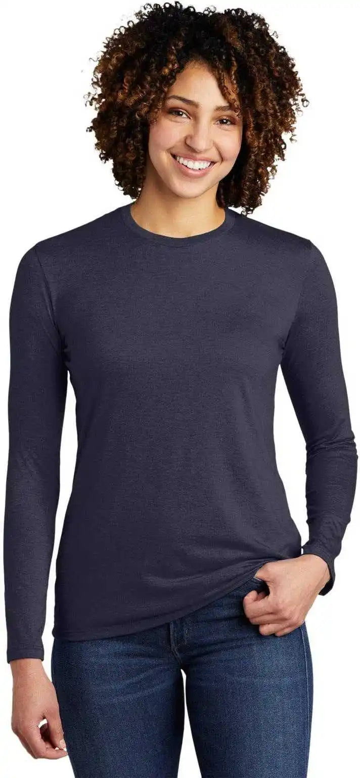 Allmade Al6008 Women’s Tri Blend Long Sleeve Tee Rebel Blue