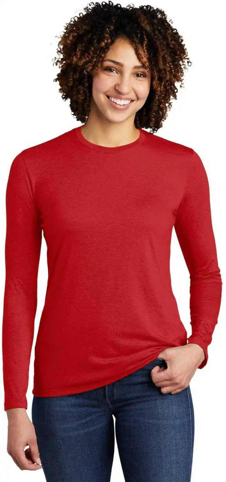 Allmade Al6008 Women’s Tri-blend Long Sleeve Tee - Rise Up Red