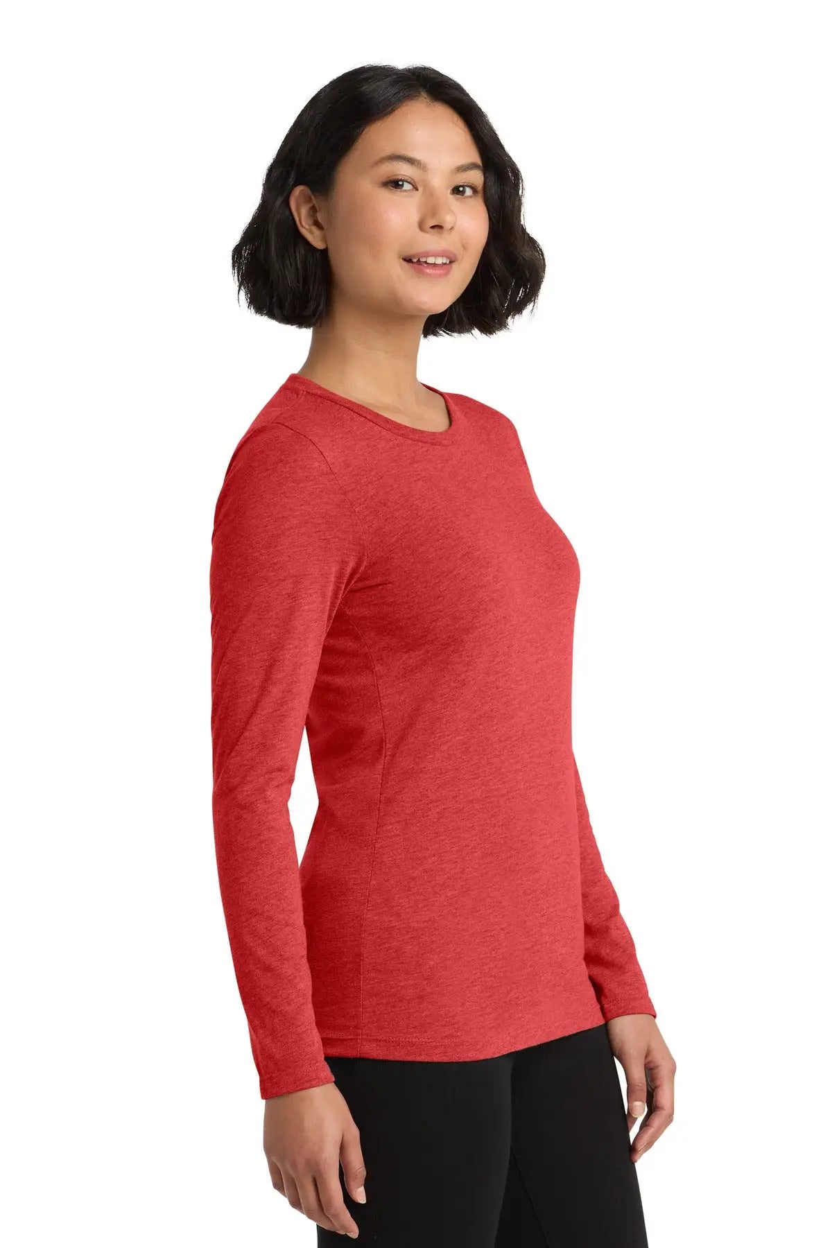 Allmade Al6008 Allmade Women’s Tri-blend Long Sleeve Tee - Rise Up Red