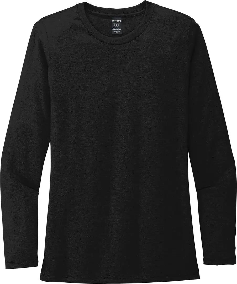 Allmade Al6008 Allmade Women’s Tri-blend Long Sleeve Tee - Space Black
