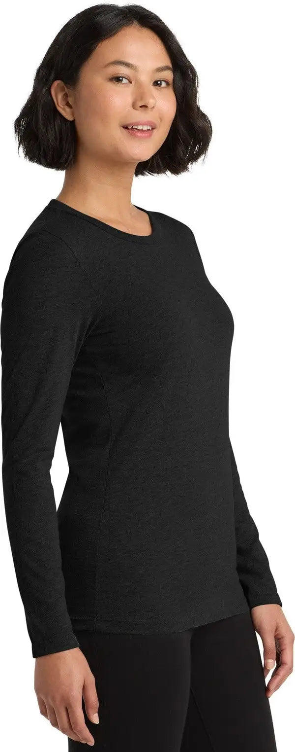 Allmade Al6008 Allmade Women’s Tri-blend Long Sleeve Tee - Space Black