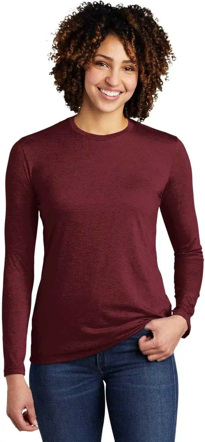 Allmade Al6008 Women’s Tri-blend Long Sleeve Tee - Vino Red