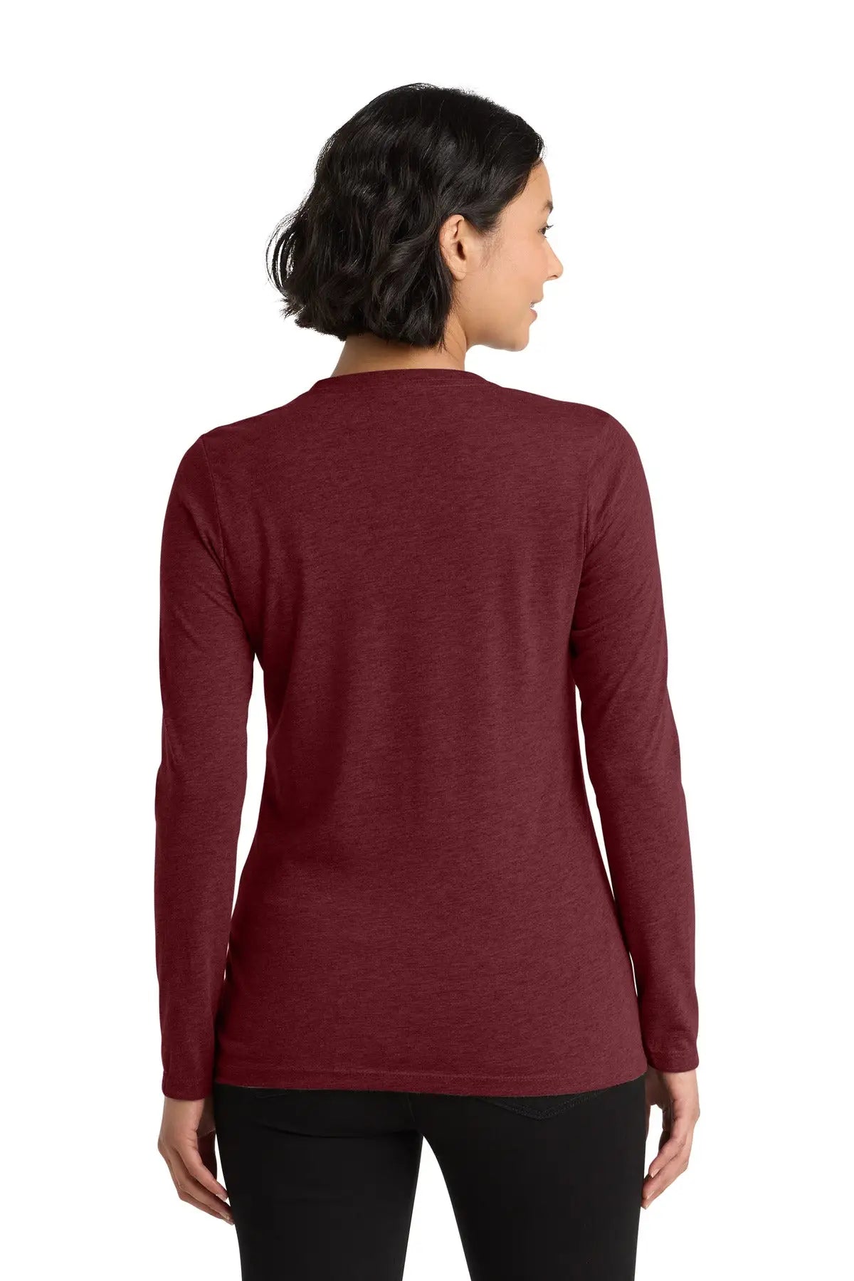 Allmade Al6008 Allmade Women’s Tri-blend Long Sleeve Tee - Vino Red