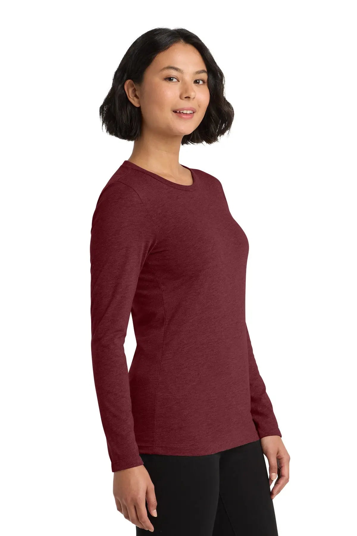 Allmade Al6008 Allmade Women’s Tri-blend Long Sleeve Tee - Vino Red
