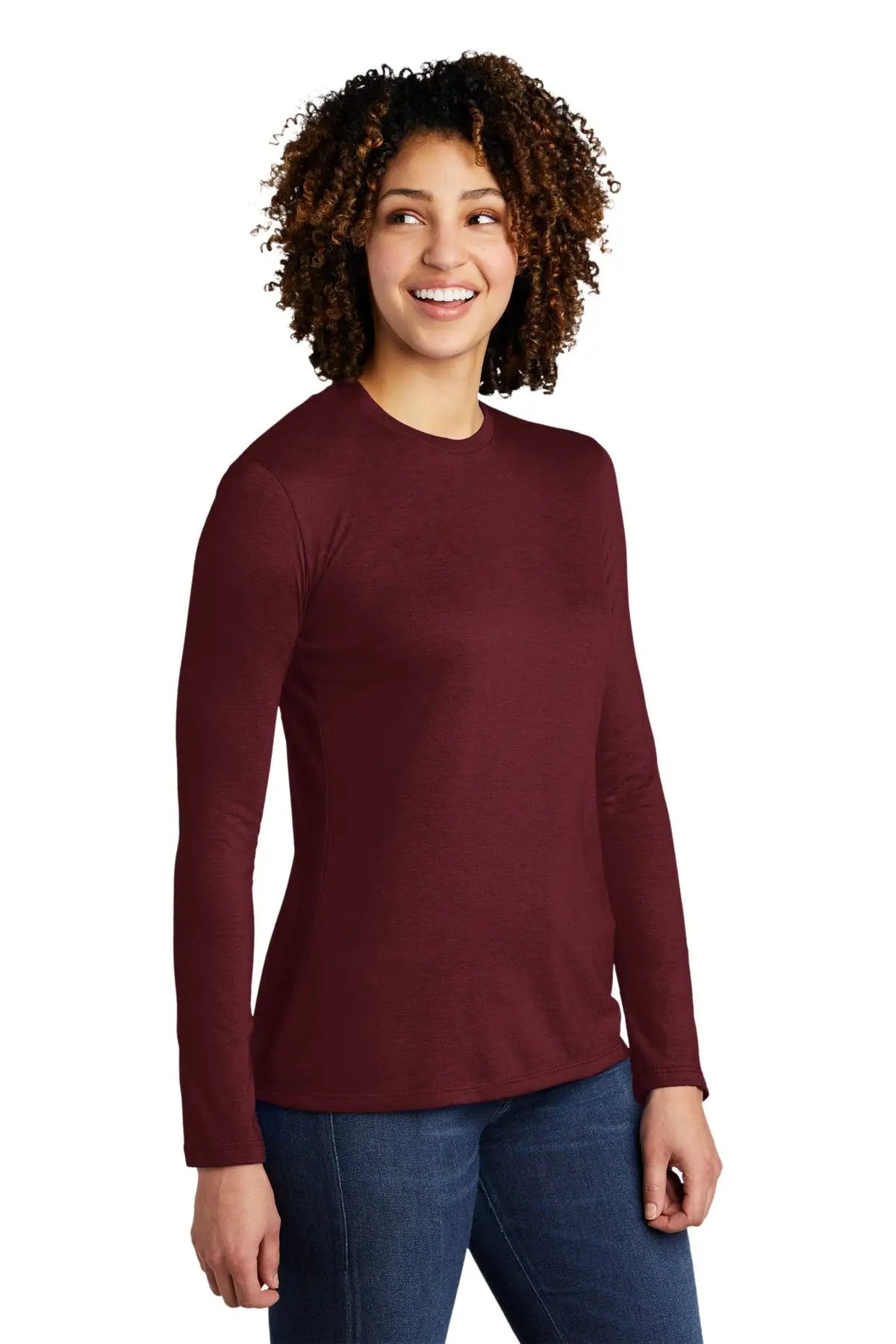 Allmade Al6008 Allmade Women’s Tri-blend Long Sleeve Tee - Vino Red