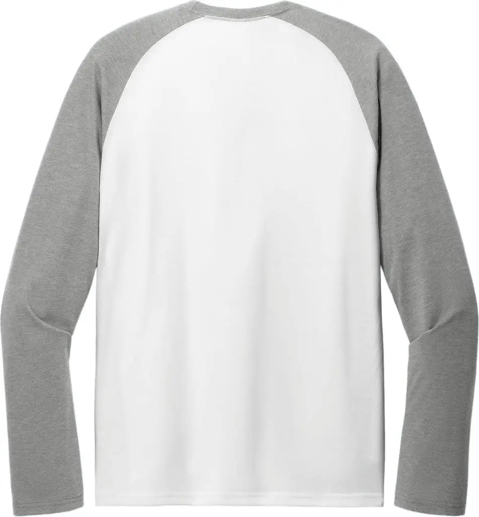 Allmade Al6009 Allmade Unisex Tri-blend Long Sleeve Colorblock Raglan - Aluminum Gray Bright White
