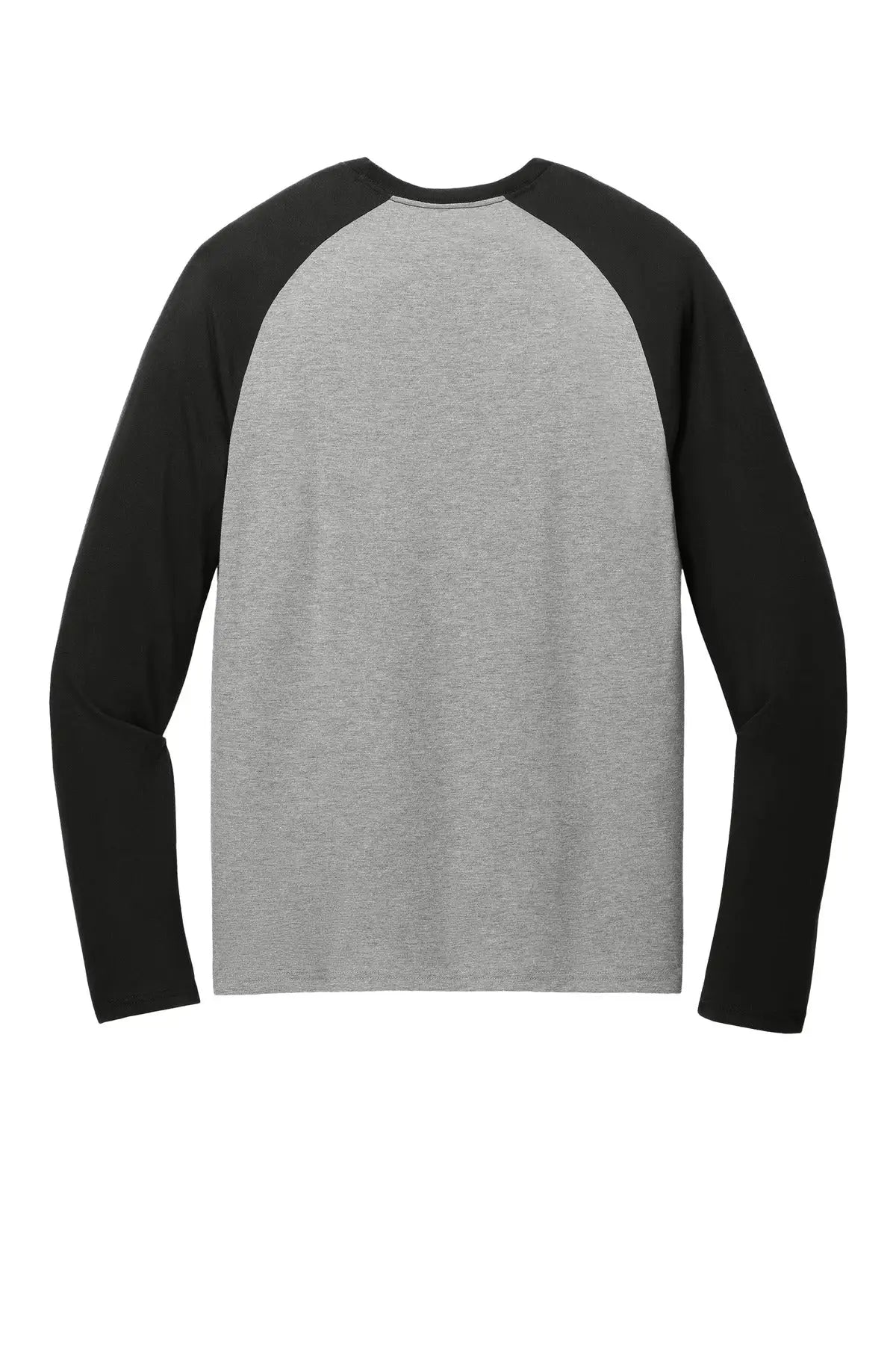Allmade Al6009 Allmade Unisex Tri-blend Long Sleeve Colorblock Raglan - Deep Black Aluminum Gray - Black/ / Adult Xs