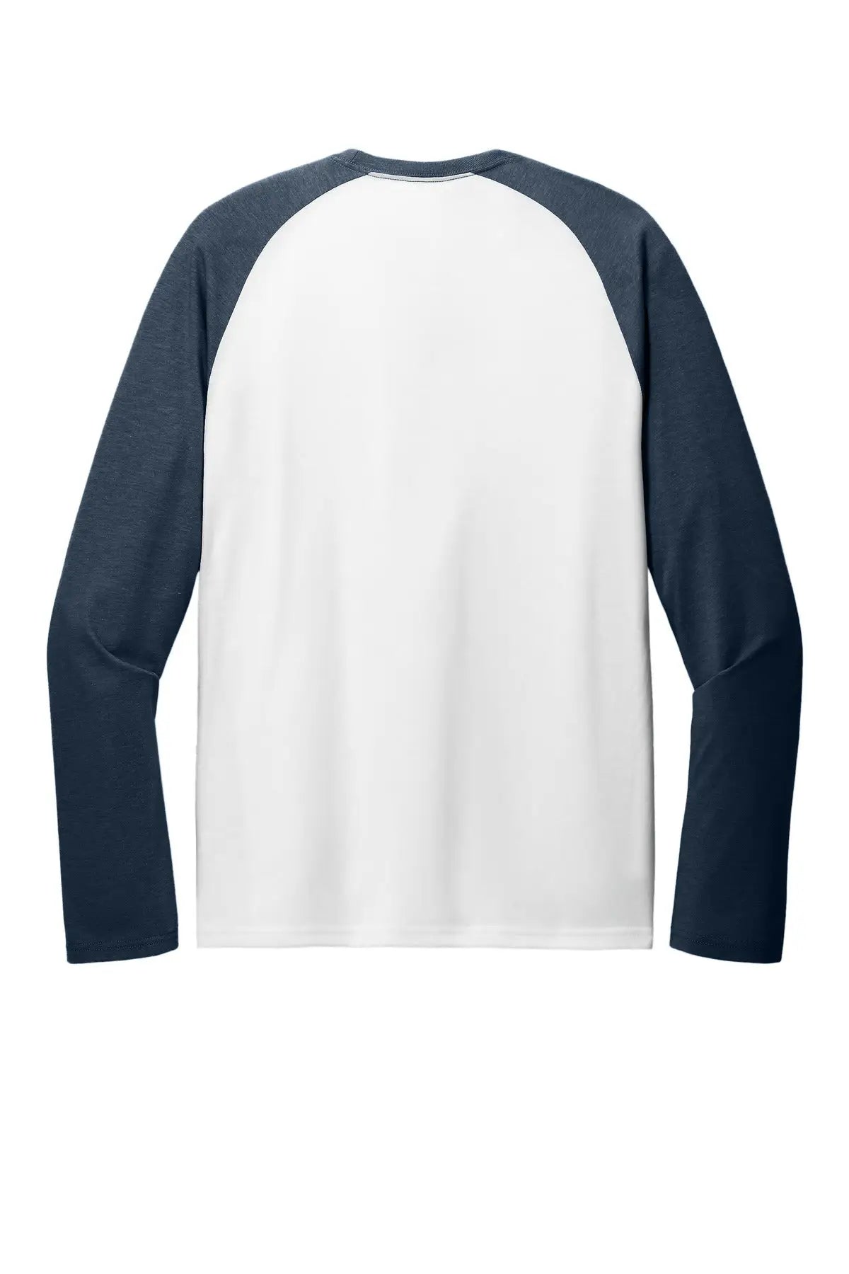 Allmade Al6009 Allmade Unisex Tri-blend Long Sleeve Colorblock Raglan - Rebel Blue Bright White - Blue/ / Adult Xs