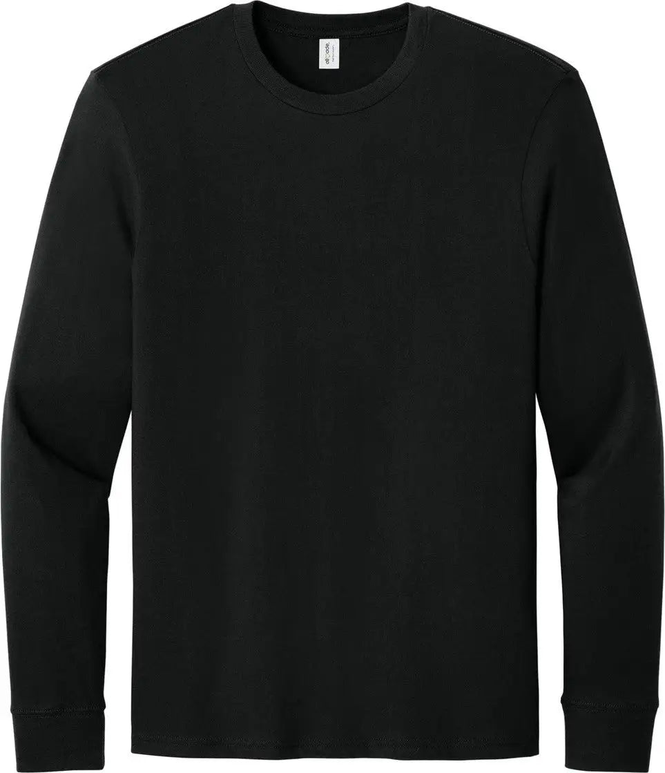 Allmade Al6104 Allmade Unisex Long Sleeve Organic Cotton Tee - Deep Black