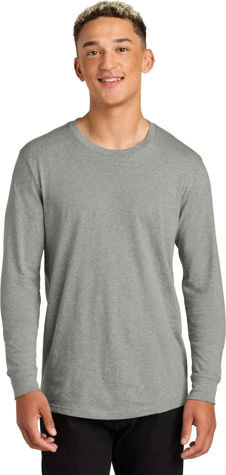 Allmade Al6104 Allmade Unisex Long Sleeve Organic Cotton Tee - Granite Gray Heather - Adult Xs