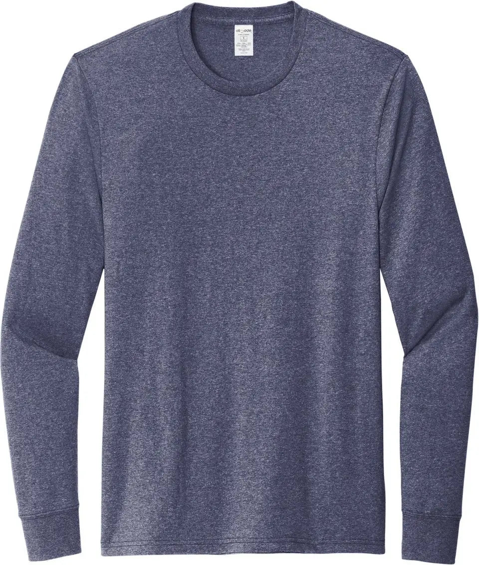 Allmade Al6204 Allmade Unisex Long Sleeve Recycled Blend Tee - Navy Heather